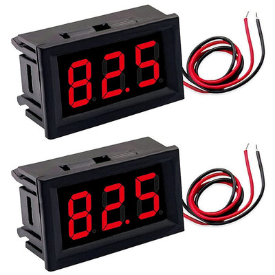 2 Stück AC 70-500V Voltmeter, 220V Digital LED Anzeige Spannungsmesser, 380V 2 D