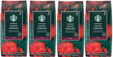 Starbucks Caffe Verona Ground Dark Roast Arabia Coffee Lot of 4 1 pound Bags 