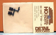 DETAIL ASSOCIATES HO EXHAUST STACK, 'EMD' NON TURBO CHARGED GP/SD TYPE # EX 2402