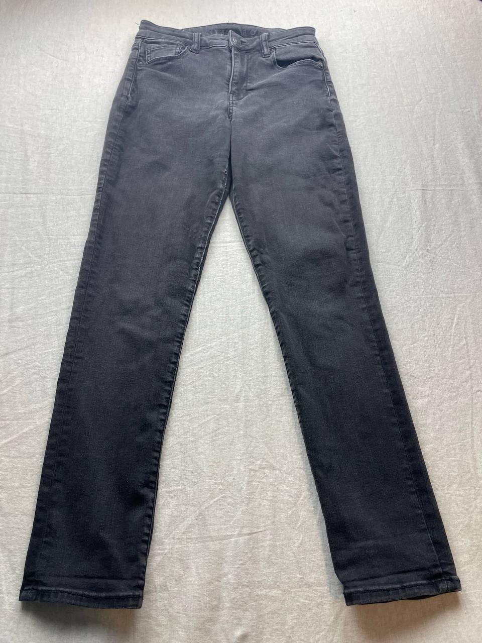 American Eagle Jeans Womens Size 4 Black Denim Hi-Rise Skinny Next Level Stretch