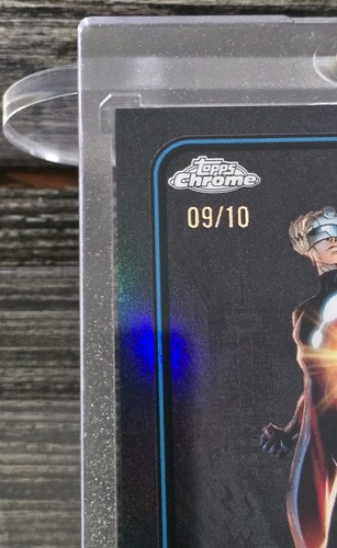 The Maker 2025 Marvel Topps Chrome #74 Black Refractor 09/10 MINT 🔥 +Bonus Card - Picture 2 of 8