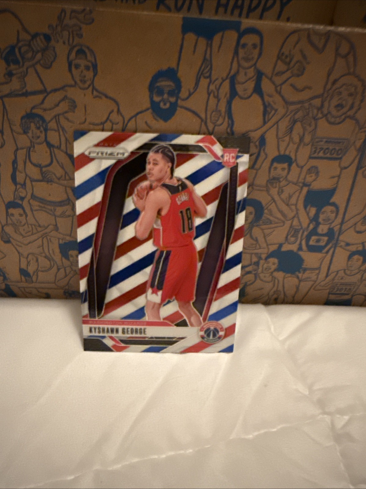 Kyshawn George RC [Red White Blue] #257 2024 Panini Prizm Wizards Color Match NM