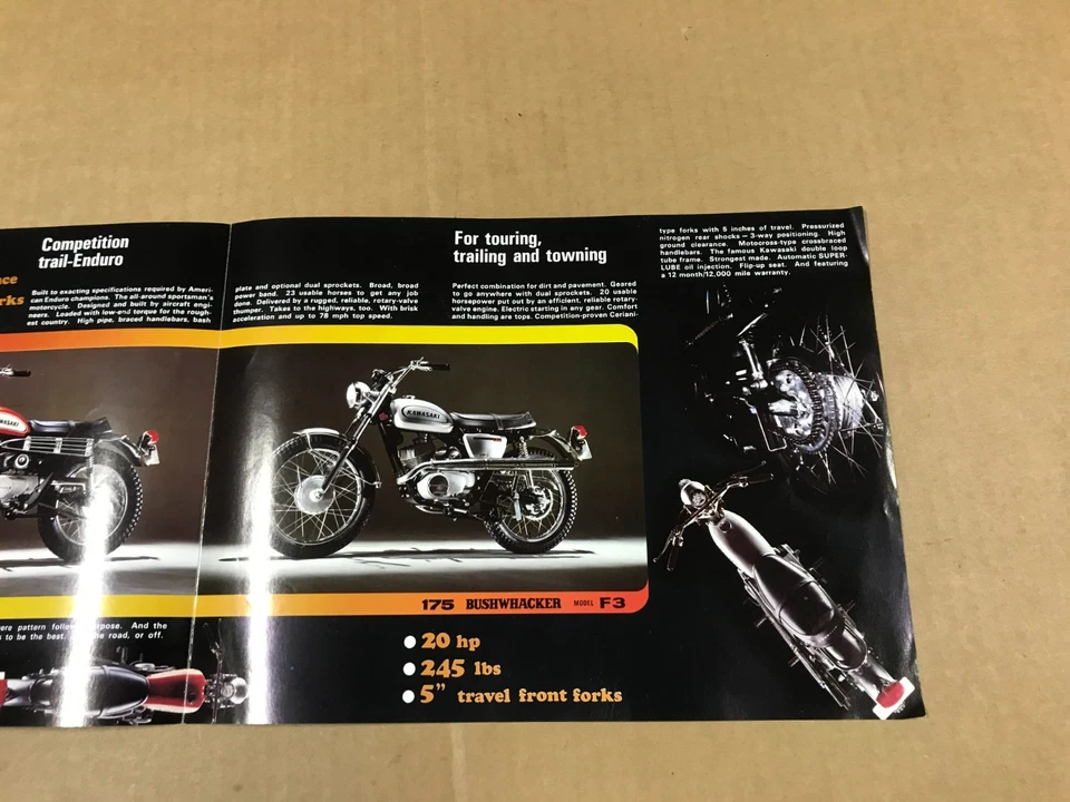 复古川崎 250 Sidewinder/185 Bushwhacker代理销售员手册 — 第 3/4 张图片