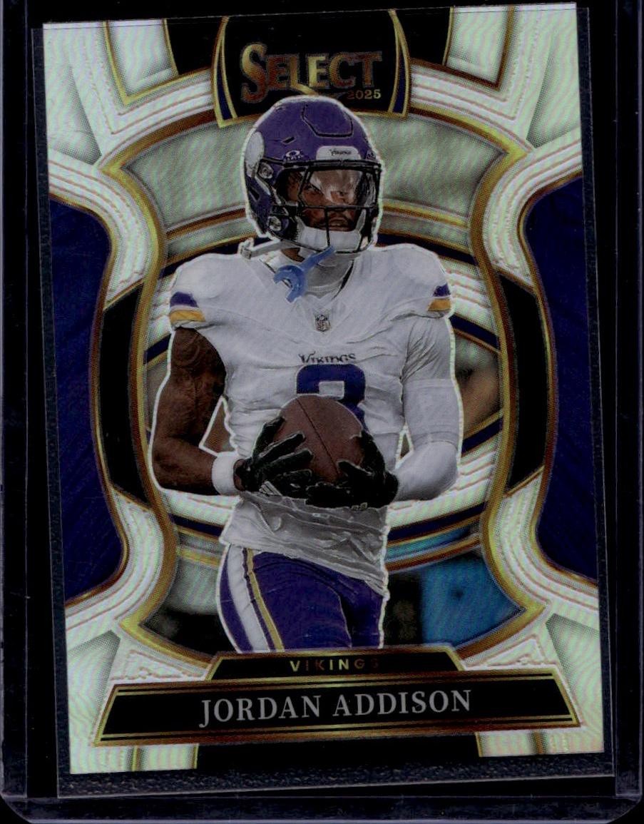 2025 Panini Select #65 Jordan Addison Silver Prizm
