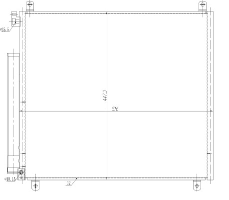 NRF-OE 350497 Condenser, air conditioning for SUZUKI