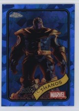 2025 Topps Chrome Marvel Comics Sapphire Edition Thanos #158 9et