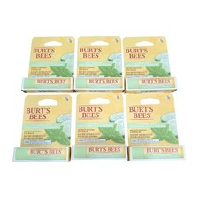 6 Pack Burt's Bees Cucumber Mint Moisturizing Lip Balm .15 oz Each Discontinued