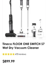 Tineco FLOOR ONE SWITCH S7 Wet Dry Vacuum Cleaner Smart Cordless Floor Washer