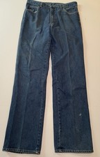 Vintage 70s Calvin Klein Jean Scoville Zipper Blue Denim 36 Fit 34x34 Made USA
