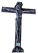 altes Kruzifix  Metall H:30cm B:22cm