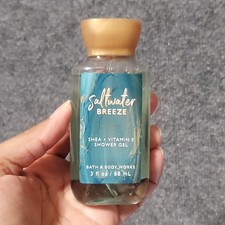 SALTWATER BREEZE RETIRED Shea  Vitamin E Shower Gel Bath  Body Works Empty New