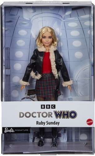 WB Mattel Collectible-Doctor Who Ruby Sunday Barbie Doll&lpar;Large Item&comma;Collectible&rpar;