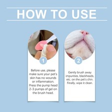 Pet Chin Cleaner Kit Gentle Formula for Dogs and Cats to Clean Hair Prevent Acne