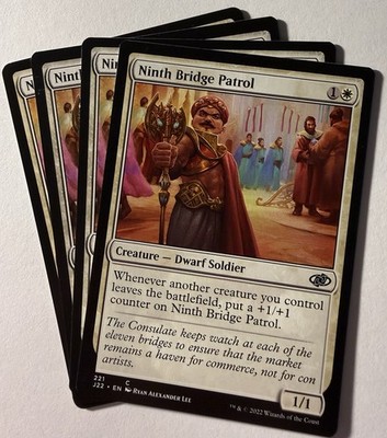 MTG Jumpstart 2022 C Ninth Bridge Patrol #221 PLAYSET 4x x4