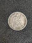 1886 Seated Liberty Silver Dime - Grades XF Details- Scratched  - Free Shipping!