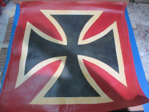 WWI IMPERIAL GERMAN 1ST PATTERN CROSS FOKKER DR I RED BARON AIRCRAFT WALL ART