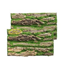 Cork Terrarium Background,Reptile Bark Backdrop Wall Decor and Artificial Moss f