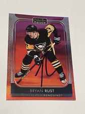 Bryan Rust Signed Card OPC O-PEE-CHEE Platinum Sunset JSA COA IP Auto Penguins a