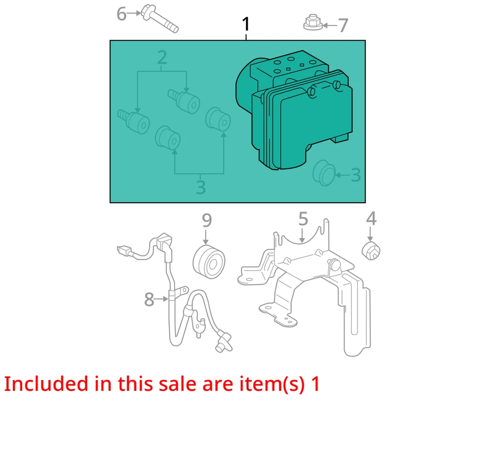 Антиблокировочный привод тормозной детали и насос в сборе подходят для 05-10 SCION TC 448868 - Изображение 3 из 4
