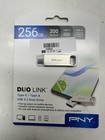 PNY 256GB DUO LINK USB 3.2 Type-C /A Dual Flash Drive for Android 256GB, (44903)