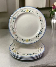 The Cellar Odette D9633 Salad Plate Stoneware Vintage Floral Set Of 4 FW-1329