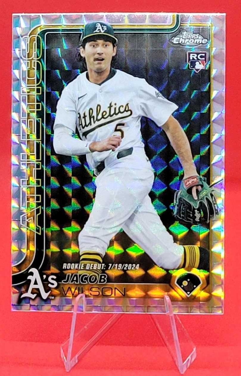 2025 Topps Chrome Update Series - Jacob Wilson #USC150 Geometric Refractor (RC)