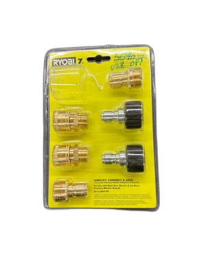 #ad RYOBI 6 Piece Quick Connect Upgrade Kit for Pressure Washers up to 4000 PSI $24.99