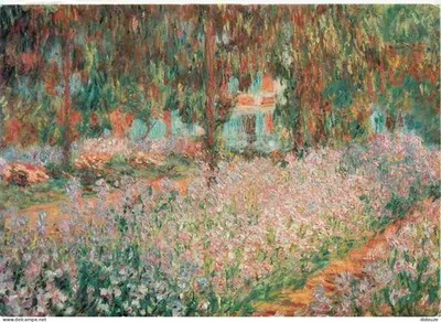 Postkarte - Kunst - Malerei - Claude Monet - Der Garten des Künstlers in Giverny