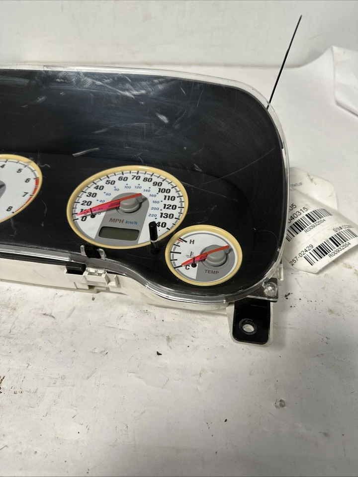 2005 DODGE STRATUS SPEEDOMETER CLUSTER MPH HH5 Foto 4 de 4