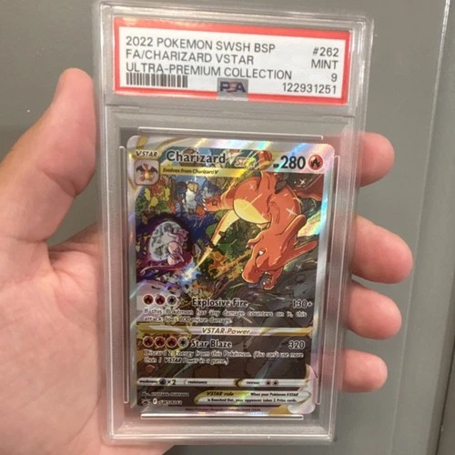 2022 Pokémon SWSH BSP FA/Charizard VSTAR Ultra-Premium Collection #262 PSA 9