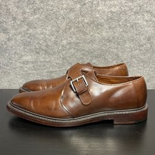 Allen Edmonds Norwich Mens 11 D Brown Leather Monk Strap Dress Shoes USA