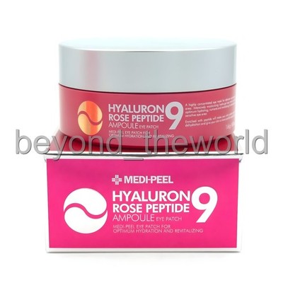 MEDI-PEEL Hyaluron Rose Peptide 9 Ampoule Eye Patch 1.6g x 60 Pads  Tracking 