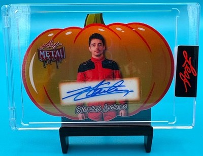 2025 Leaf Halloween CHARLES LECLERC Pumpkin Autograph - #3/3 !!!