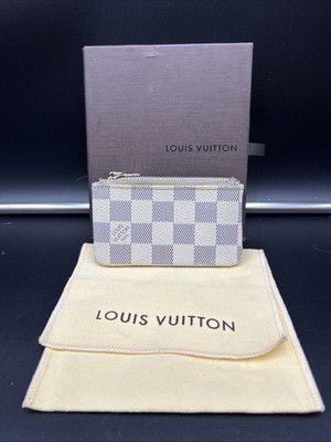 Louis Vuitton Damier Azur Coin Purse Key Pochette with Original Box and Dust Bag