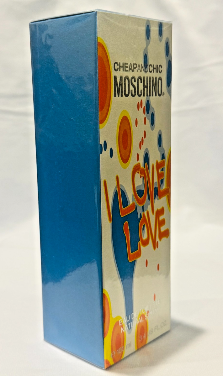 RARE Moschino I Love Love EDT 3.4 oz / 100 ml Vintage Original Box