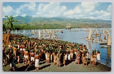 Vintage MGM "Mutiny on the Bounty" Tahiti Movie Scene Postcard SC8326