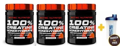(41,67 /Kg) Scitec Nutrition 100% Creatine Kreatin Monohydrate - 3 x 300g
