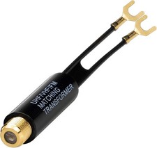 Ancable 75 to 300 Ohm Balun Transformer Adapter Gold Plated F Female Coax TV