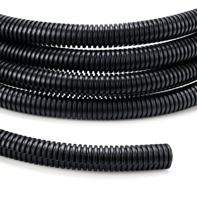 1/2'' Wire Loom 10ft Split Tubing, Cord Protector, Flexible Conduit, Black