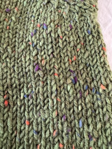 Toast Mossy Green Donegal Wool Tank Top, Size S -Worn Once Rrp £175 - Picture 9 of 11
