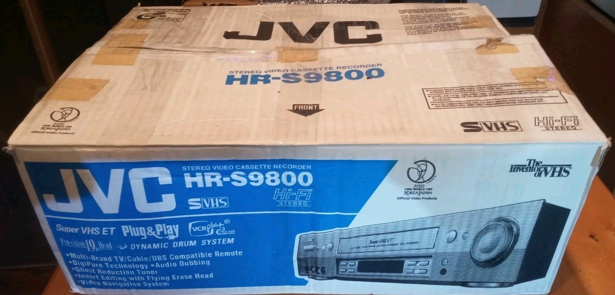 JVC HR-S9800 BOX ONLY - VCR NOT INCLUDED Super VHS Video Cassette