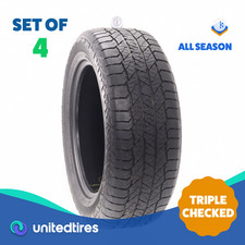 Set Of 4 Used 27555r20 Hankook Dynapro At2 113t - 7-8.532 Set Of 4 Used 27555r20 Hankook Dynapro At2 113t - 7-8.532