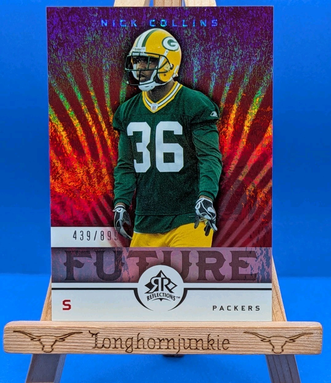 2005 Reflections /899 Nick Collins RC rookie card Green Bay Packers Upper Deck
