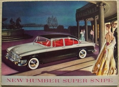 HUMBER SUPER SNIPE Car Sales Brochure Sept 1958 #598/H