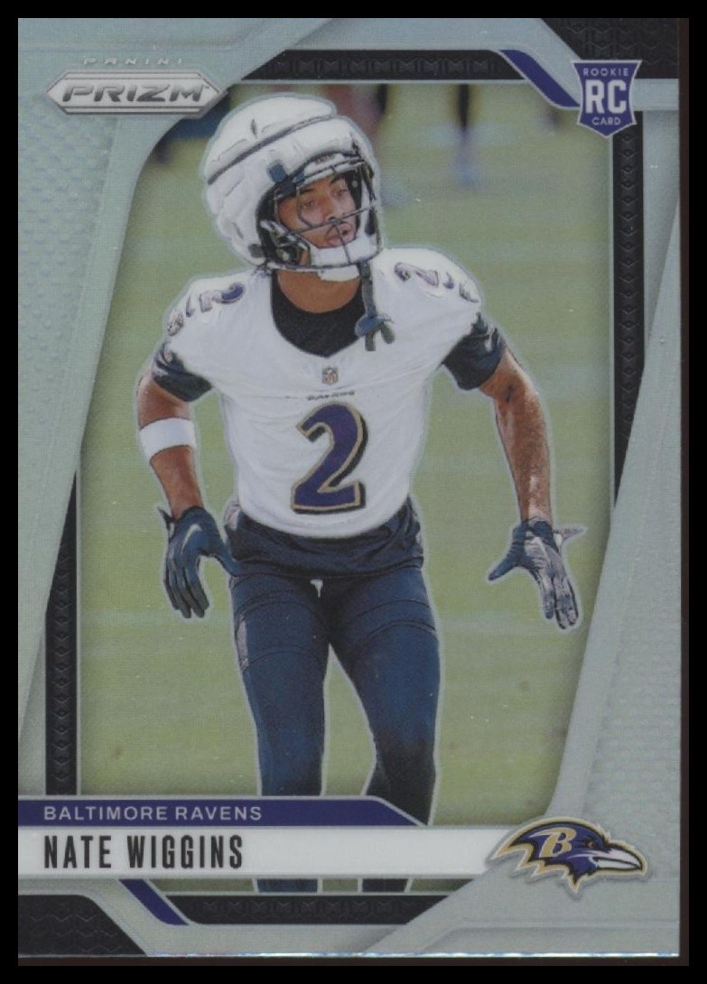 2024 Panini Prizm #380 Nate Wiggins Silver