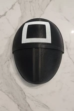 Squid Game Guard Mask Square Replica 1:1 Retractable A+ Quality