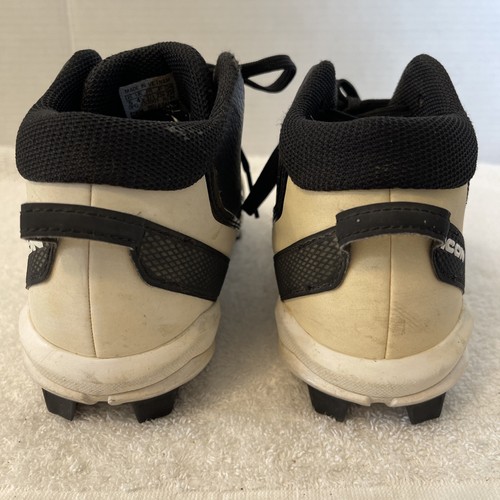Jungen Jugend Adidas Icon schwarz/weiß Baseball Stollen Größe 5 S23704 - Bild 5 von 18