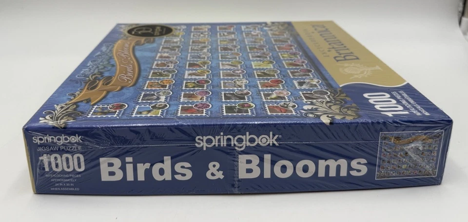 Springbok 1000 Piece Puzzle Encyclopedia Britannica "Birds and Blooms" (24"x30") - Image 4 of 4