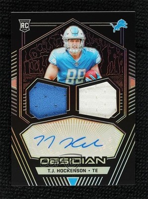 2019 Panini Obsidian Rookie Jersey Ink 43/150 TJ Hockenson #RJI-TJH Auto RC 1q7k
