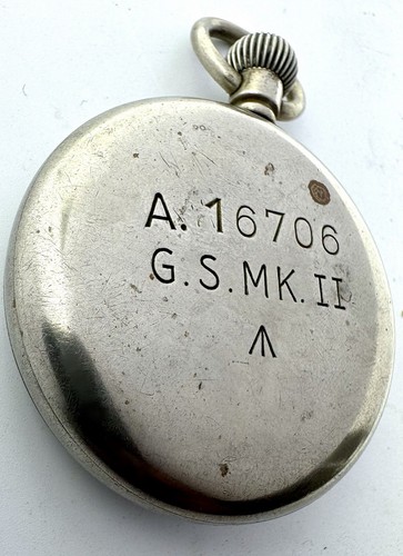 Rolex WW2 1940’s Rare GS MK II Military Pocket Watch, Gloss Gilt Dial, Serviced - Picture 18 of 24